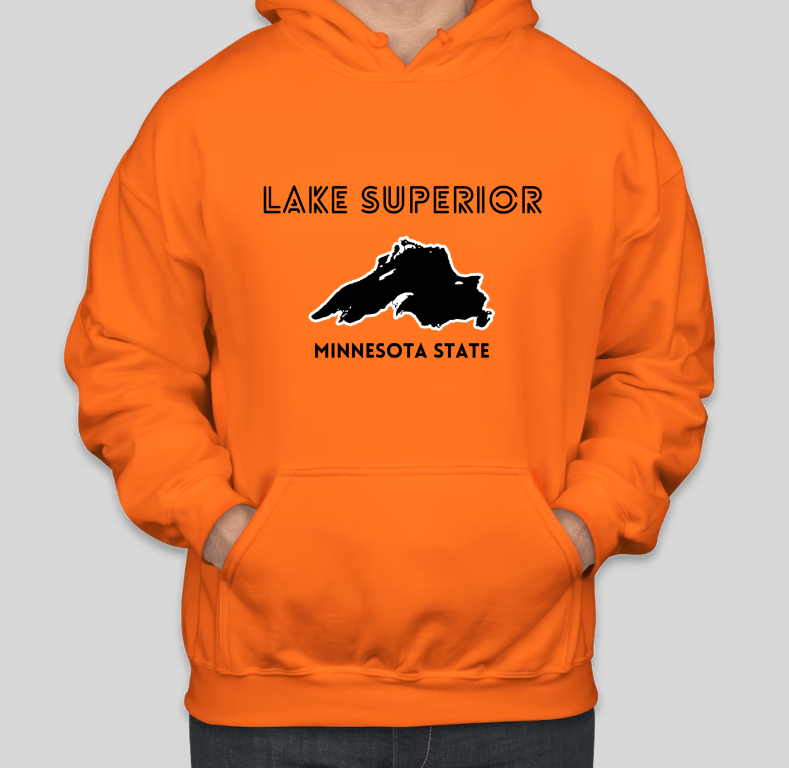 LAKE SUPERIOR Minnesota State Printed Casual COTTON Hoodies