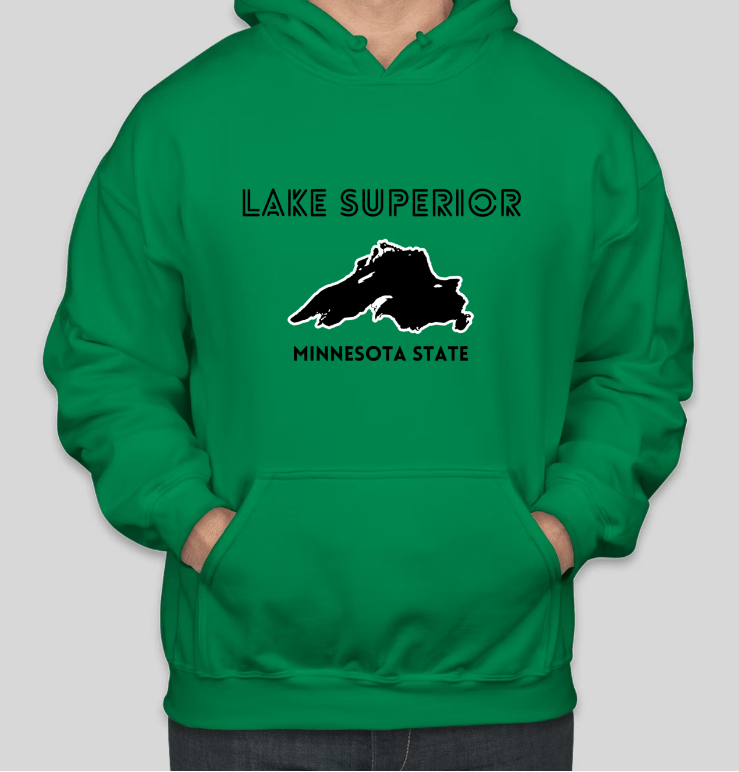 LAKE SUPERIOR Minnesota State Printed Casual COTTON Hoodies