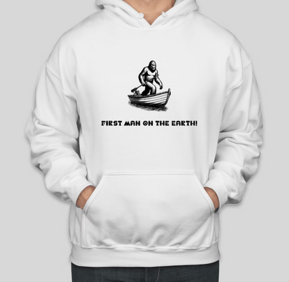 First MAN on the Earth Printed COTTON Casual Hoodies