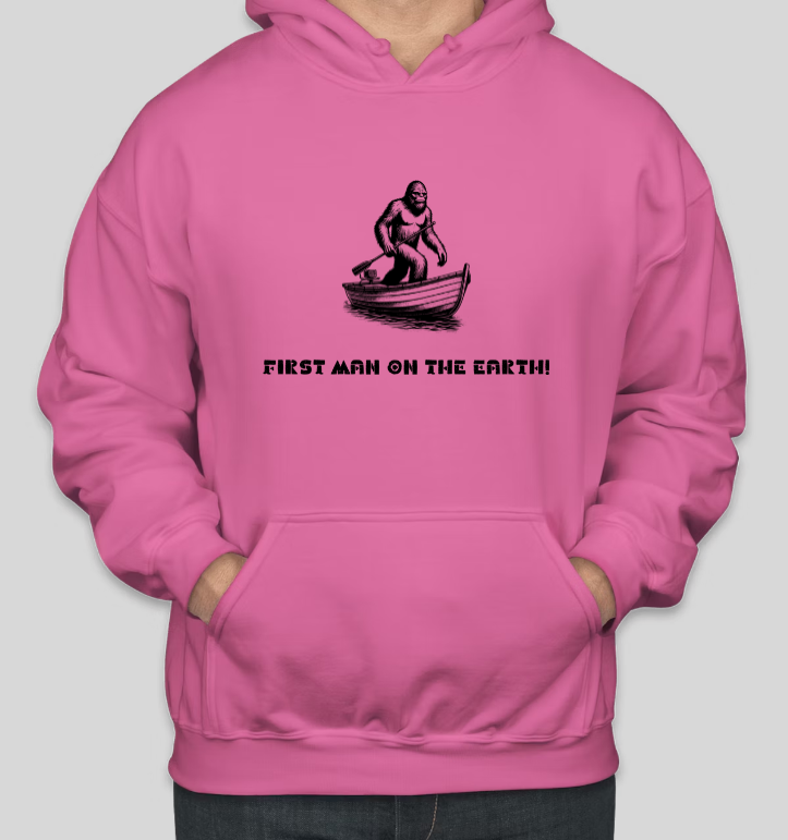 First MAN on the Earth Printed COTTON Casual Hoodies