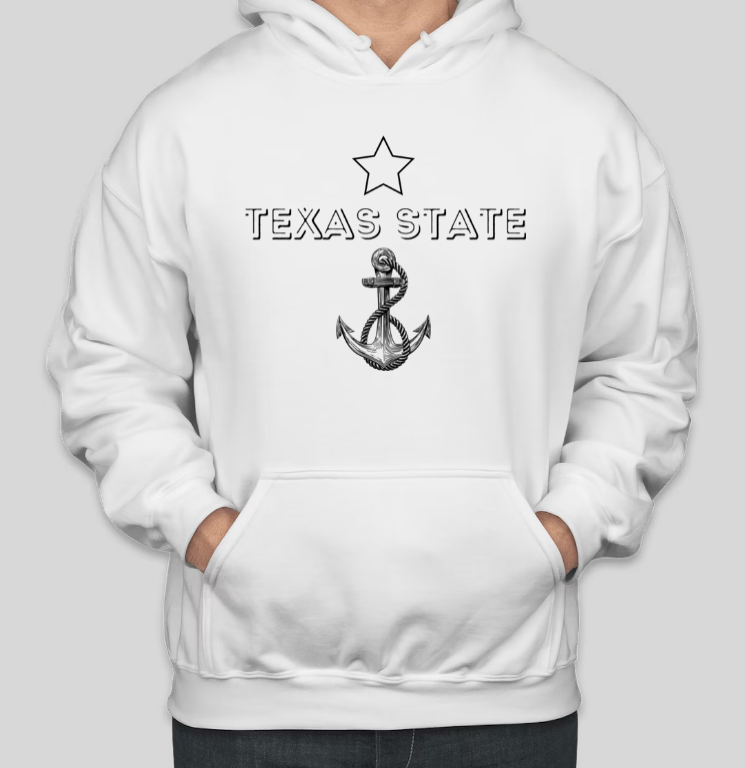 TEXAS STATE Printed COTTON Casual Hoodies