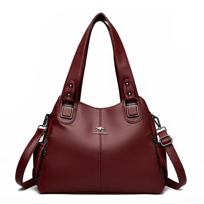 Genuine Leather Soft Designer Large Capacity Handbags For Women