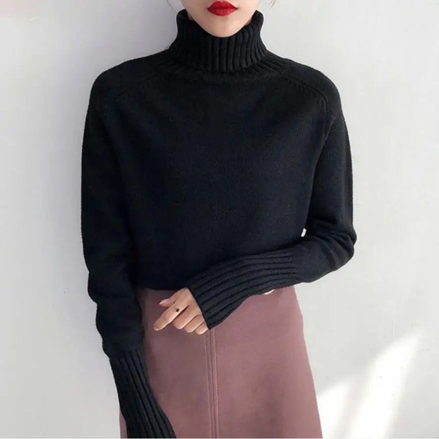 2025 New Thick Cashmere Sweater Women S Autumn Winter Knitted Pullover Tricot Jumper