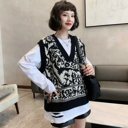 Womens Korean Style Sleeveless Cute Vest