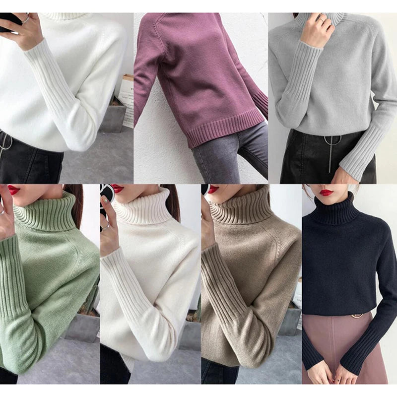 2025 New Thick Cashmere Sweater Women S Autumn Winter Knitted Pullover Tricot Jumper