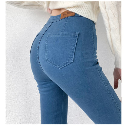 Vintage Style Streetwear High Waisted Women Jeans