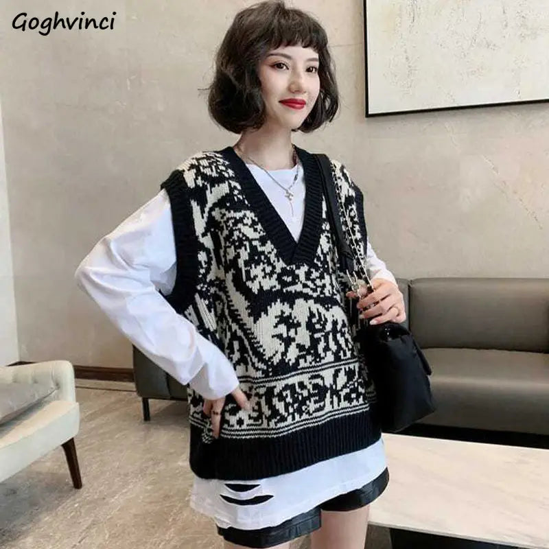 Womens Korean Style Sleeveless Cute Vest