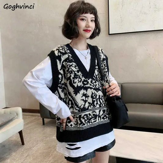 Womens Korean Style Sleeveless Cute Vest