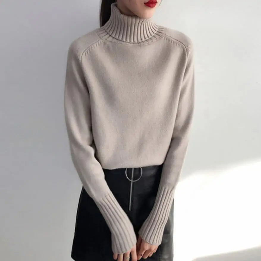 2025 New Thick Cashmere Sweater Women S Autumn Winter Knitted Pullover Tricot Jumper
