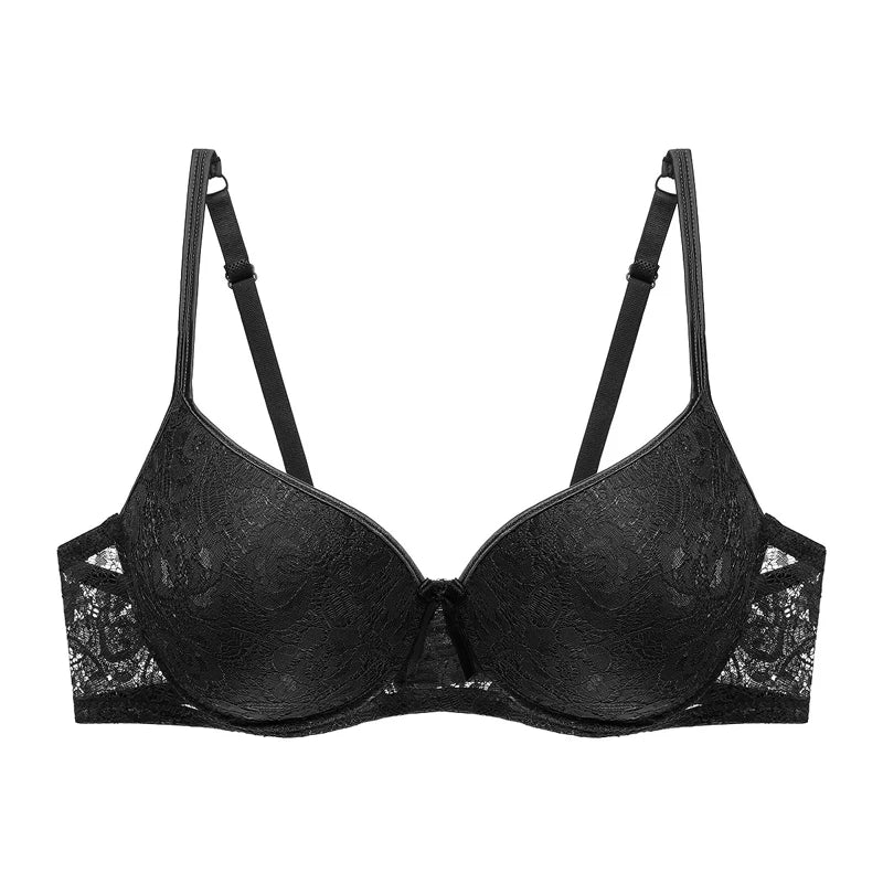 Push Up Deep Cup Bra Back Smoothing Lace Lingerie For Women Plus Size