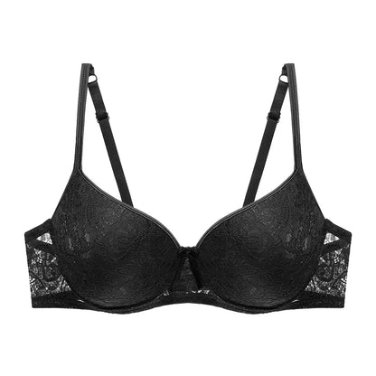 Push Up Deep Cup Bra Back Smoothing Lace Lingerie For Women Plus Size