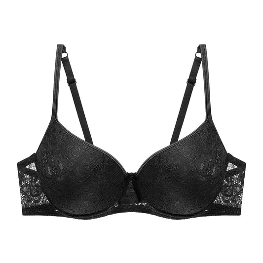 Push Up Deep Cup Bra Back Smoothing Lace Lingerie For Women Plus Size