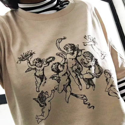Be Nice Graphic Tee Womens Oversized Aesthetic T Shirt Inspirational Quote Harajuku Tumblr Grunge Top
