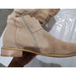 Elegant Faux Suede Low Heel Women Winter Ankle Boots