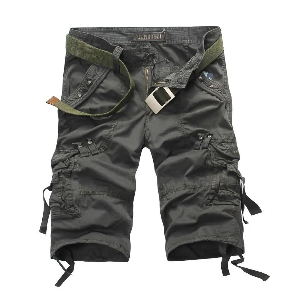 Plus Size Zipper Packs Mens Military Cargo Shorts