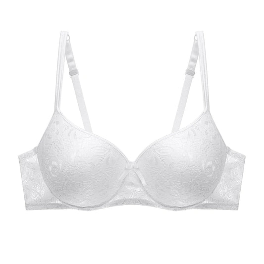 Push Up Deep Cup Bra Back Smoothing Lace Lingerie For Women Plus Size