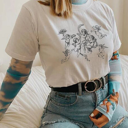 Be Nice Graphic Tee Womens Oversized Aesthetic T Shirt Inspirational Quote Harajuku Tumblr Grunge Top