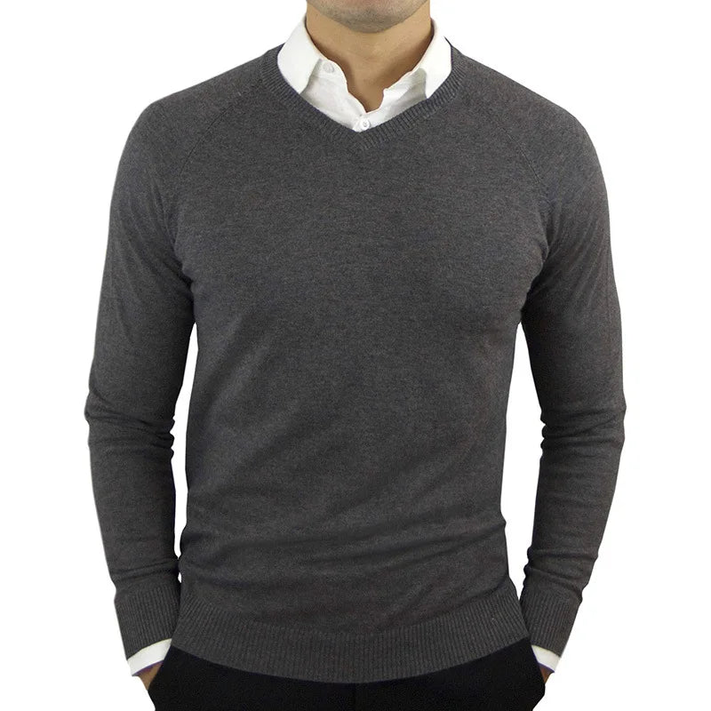 2025 Mens Winter Knitted Sweater High Quality Cotton Crew Neck Pullover Casual Knitwear For Cold Weather
