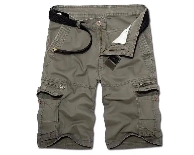 Casual Street Style Long Oversize Men Cotton Cargo Shorts