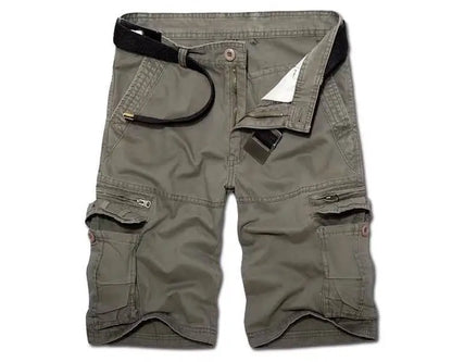 Casual Street Style Long Oversize Men Cotton Cargo Shorts