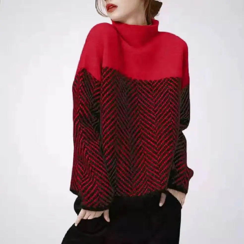New Winter Fashion Retro Two Colors Sweaters For Women