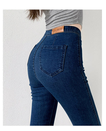 Vintage Style Streetwear High Waisted Women Jeans