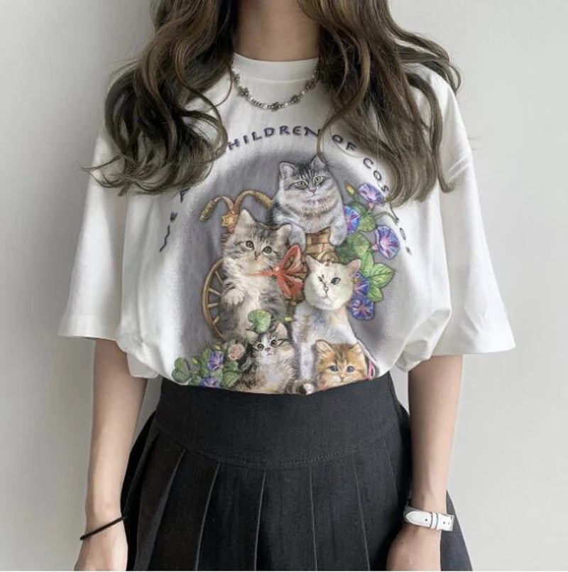 Be Nice Graphic Tee Womens Oversized Aesthetic T Shirt Inspirational Quote Harajuku Tumblr Grunge Top