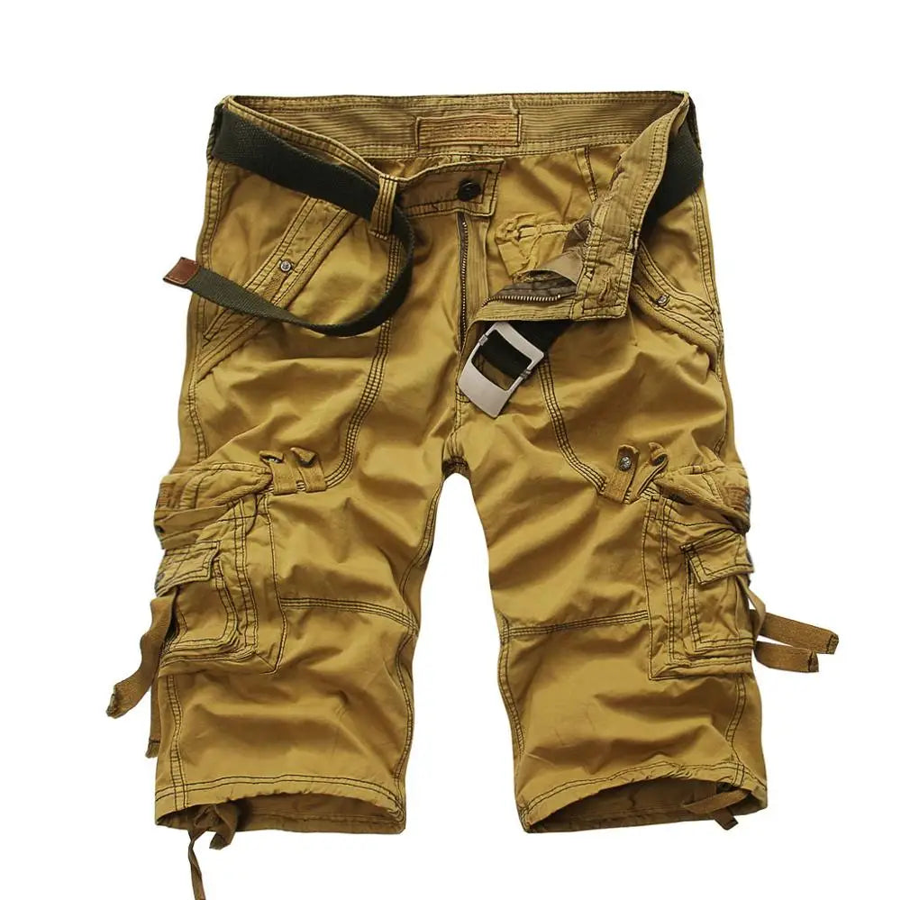 Plus Size Zipper Packs Mens Military Cargo Shorts