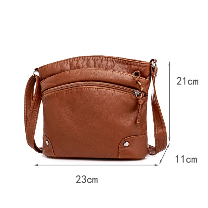 Womens Soft Pu Leather Shoulder Bag High Quality Small Cloud Crossbody Messenger Bag