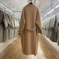 Sheep Wool High Quality Oversized Double Breasted Long Coats For Women