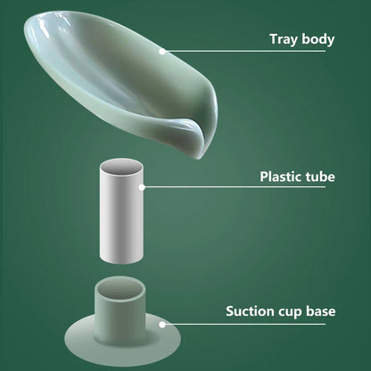 Non Slip Leaf Shape Bathroom Soap Holder