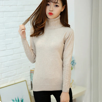 2025 Women S Fall Turtleneck Sweater Soft Knitted Cashmere Pullover Jumper Basic Autumn Winter Sweater For Women