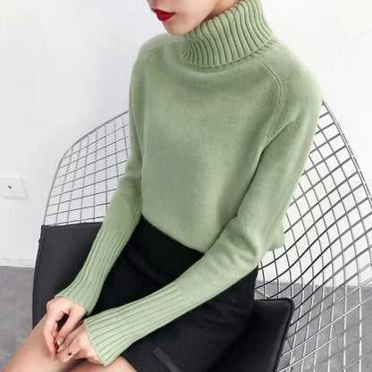 2025 New Thick Cashmere Sweater Women S Autumn Winter Knitted Pullover Tricot Jumper