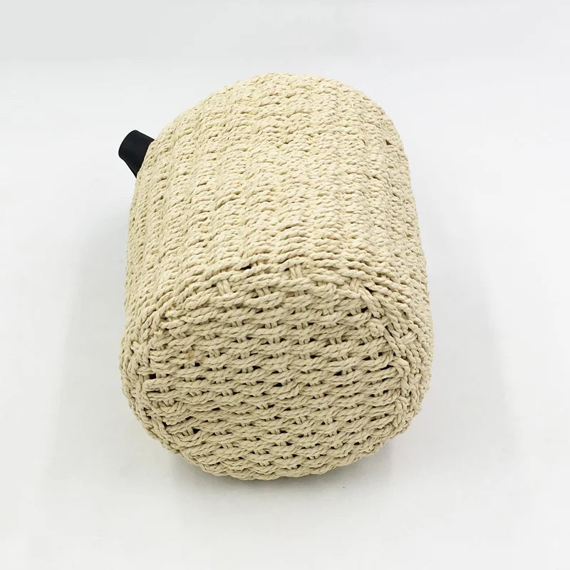 Summer Aesthetics: Chic Straw Woven Bucket Bag