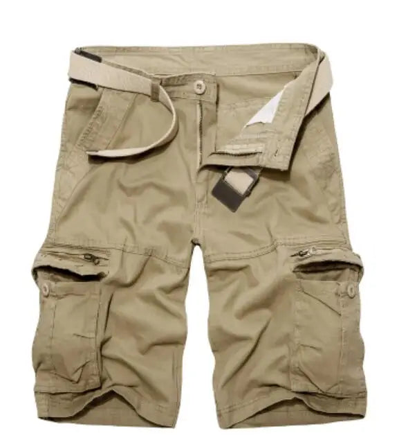 Casual Street Style Long Oversize Men Cotton Cargo Shorts