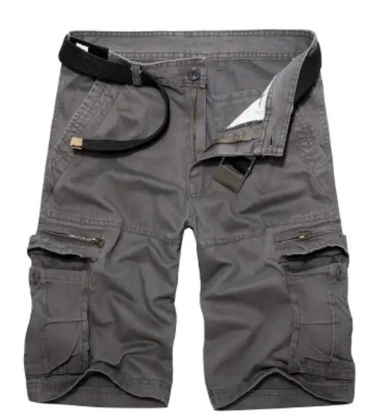 Casual Street Style Long Oversize Men Cotton Cargo Shorts
