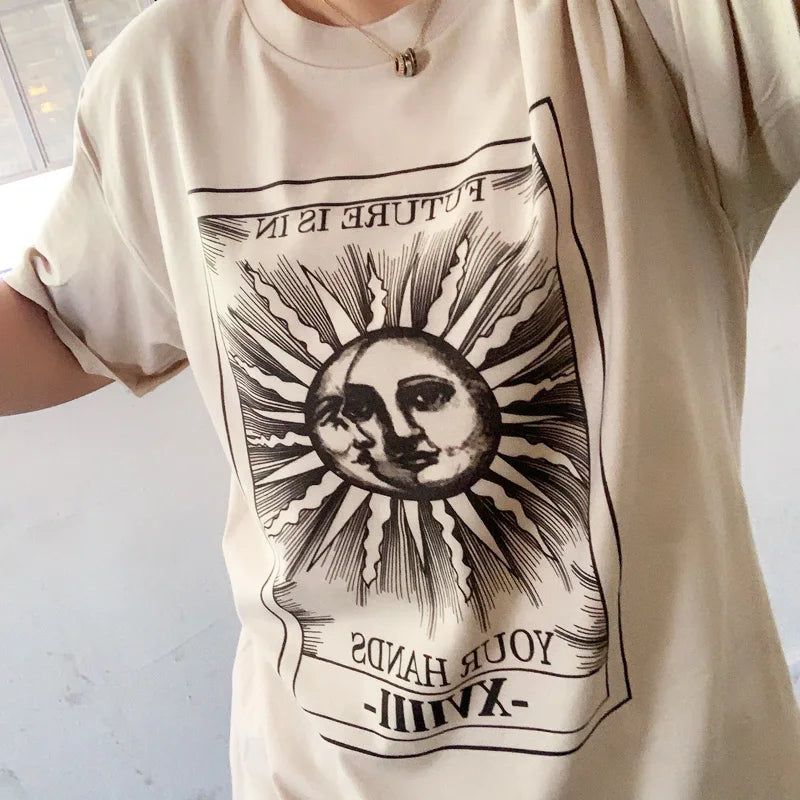 Be Nice Graphic Tee Womens Oversized Aesthetic T Shirt Inspirational Quote Harajuku Tumblr Grunge Top