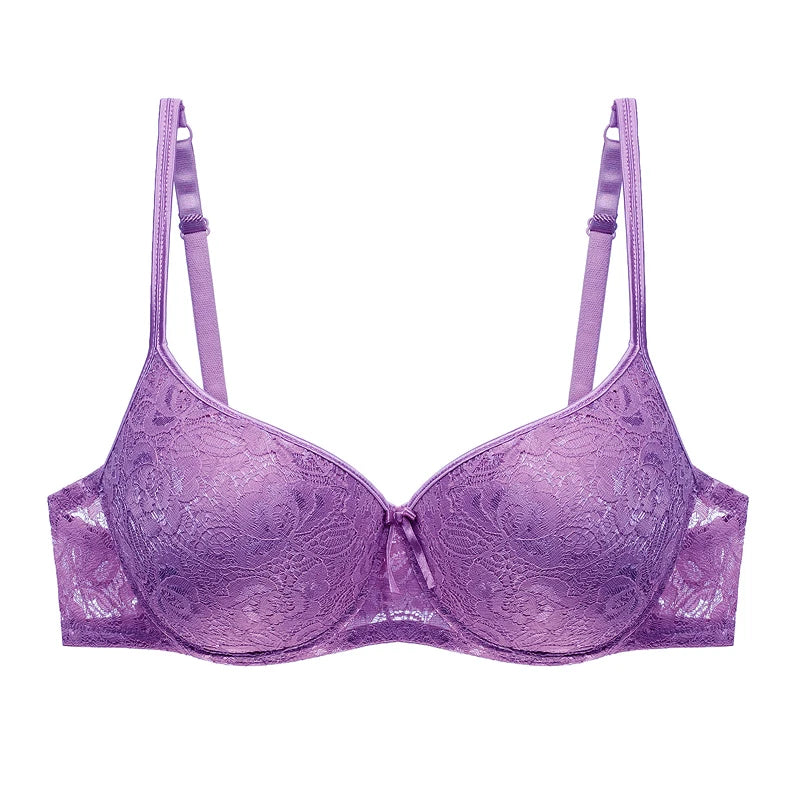 Push Up Deep Cup Bra Back Smoothing Lace Lingerie For Women Plus Size