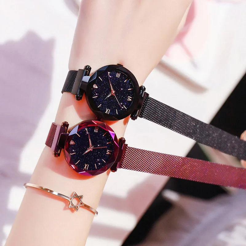 Womens Female Starry Luxury Watches