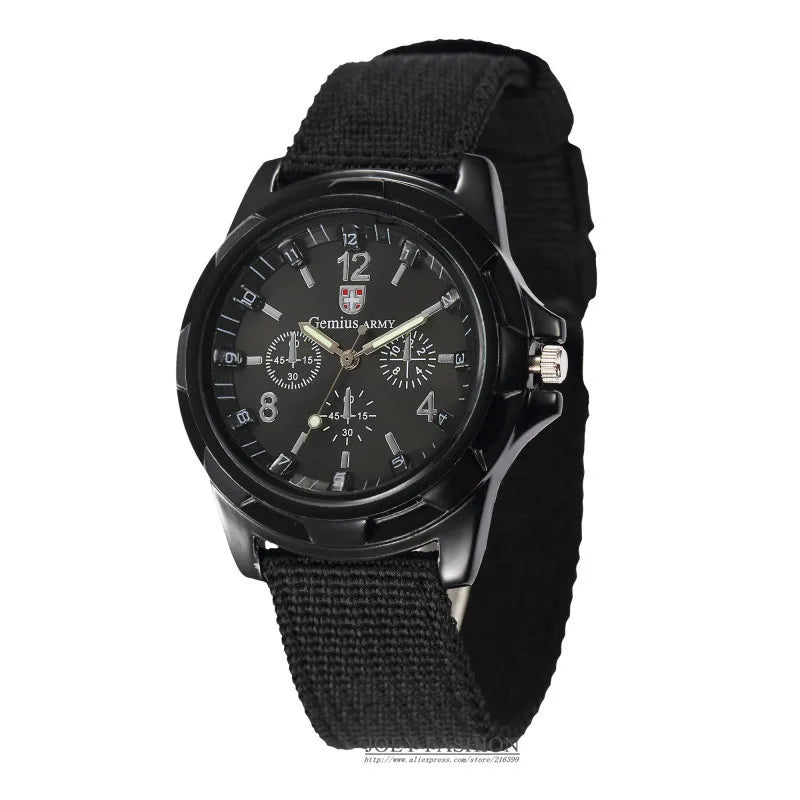Mens Casual Green Analog Military Watches