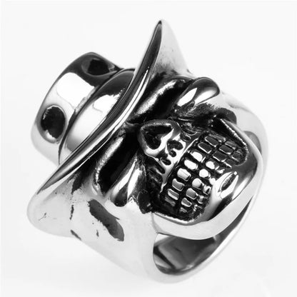 Cowboy Hat Creative Skull Ring