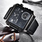 Multiple Time Zone Luxury Square Men Watches