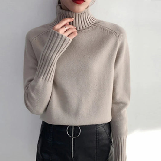 2025 New Thick Cashmere Sweater Women S Autumn Winter Knitted Pullover Tricot Jumper