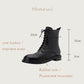 Genuine Leather Classic Style Low Heel Women Winter Boots