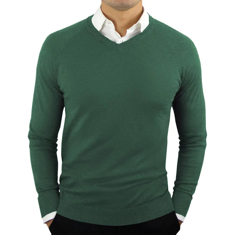 2025 Mens Winter Knitted Sweater High Quality Cotton Crew Neck Pullover Casual Knitwear For Cold Weather