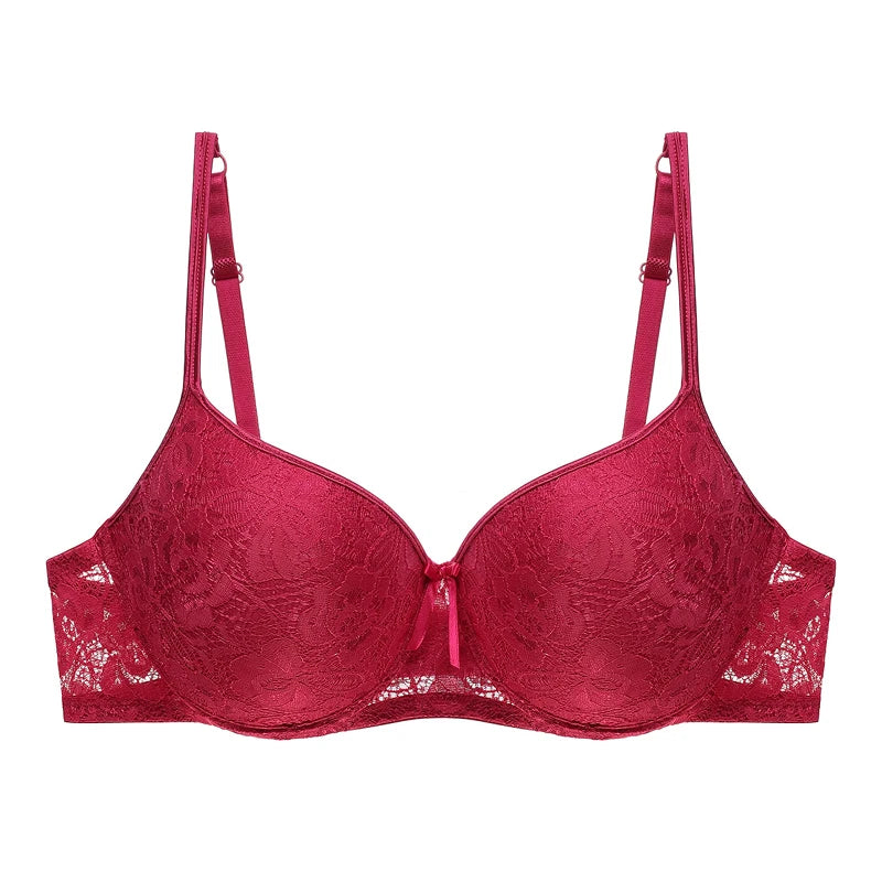 Push Up Deep Cup Bra Back Smoothing Lace Lingerie For Women Plus Size
