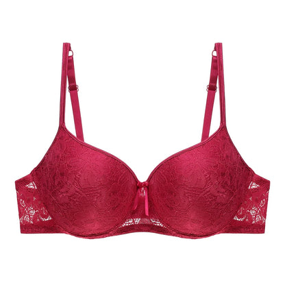 Push Up Deep Cup Bra Back Smoothing Lace Lingerie For Women Plus Size