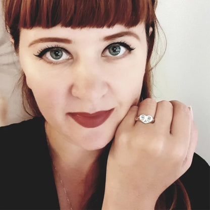 Cry Face Statement Ring – Adjustable Cute & Trendy Women’s Ring