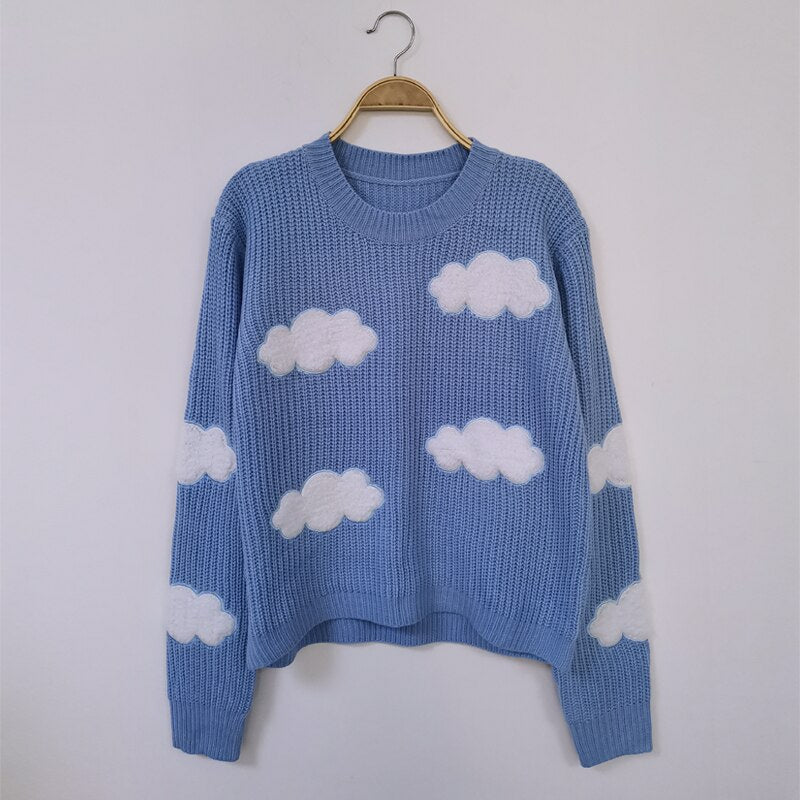 Cartoon Cloud Companions Sweaters