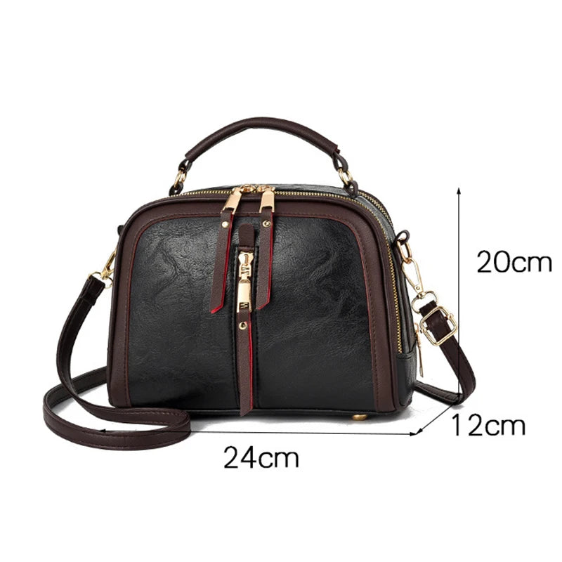 2025 Womens Luxury Designer Handbag Pu Leather Crossbody Shoulder Tote Bag Leisure Fashion